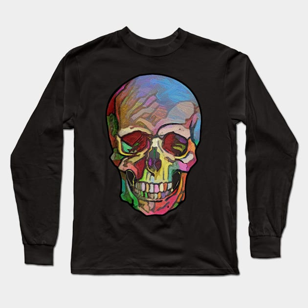 The Happy Skull Long Sleeve T-Shirt by Diego-t